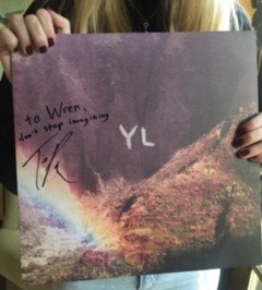 Wren holding Youth Lagoon album